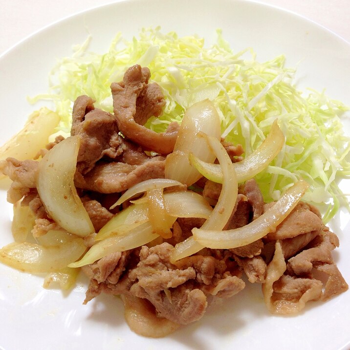 豚こま肉で☆豚肉の生姜焼き